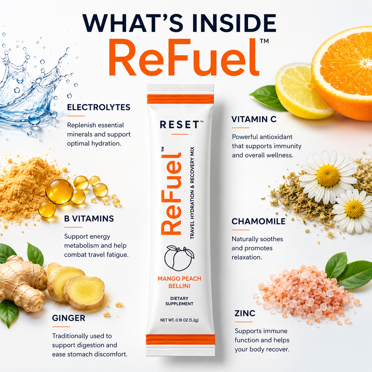 ReFuel Travel Recovery and Electrolyte Formula (2Pk)